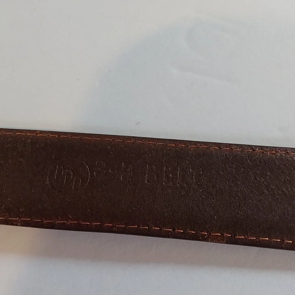 3 D Belt Co. |Mens Apache Ranger Western Belt Premium Leather Brass Sz.34